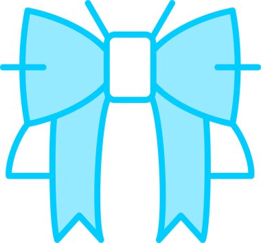 Kurdele yayı. Web simgesi basit illüstrasyon