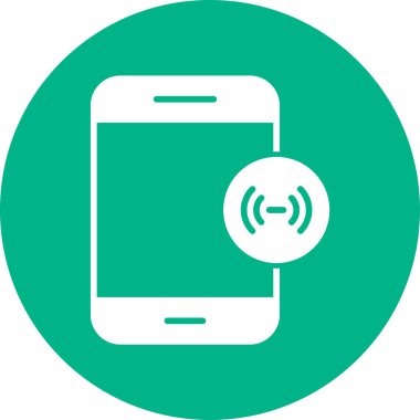 mobil yardım noktası simgesi, vektör illüstrasyonu basit tasarım