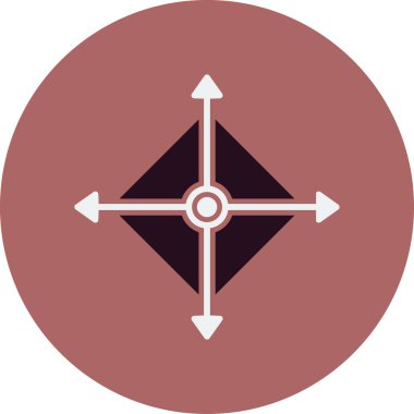 Eksen simgesi, vektör illüstrasyonu basit tasarım