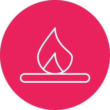 Yanıyorum. Web simgesi basit illüstrasyon 