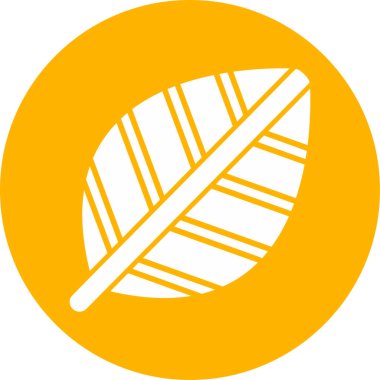 Bir yaprak simgesinin vektör illüstrasyonu