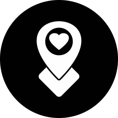 Konum haritası işaretleyici. vektör simgesi