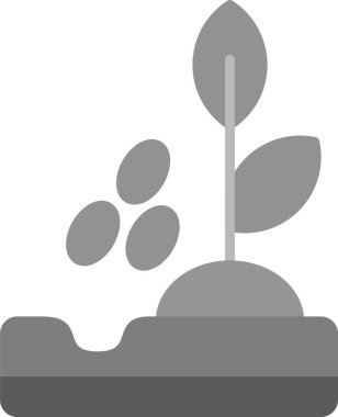 Bitki. Web simgesi basit illüstrasyon 