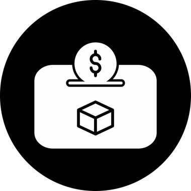 Depozito. Web simgesi basit illüstrasyon