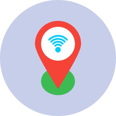 Web haritası iğnesi. Basit resimleme