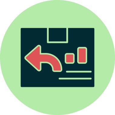 Kolay Dönüş web simgesi vektör çizimi