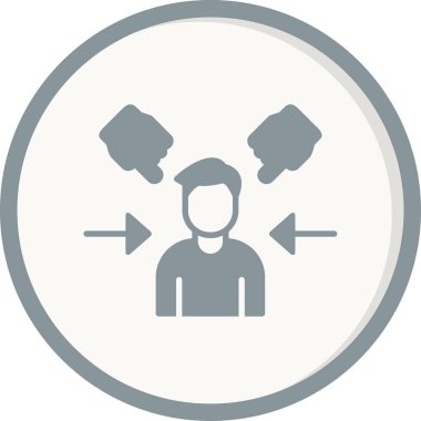 Göz korkutucuydu. Web simgesi basit tasarım