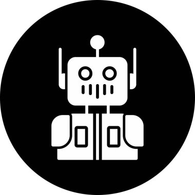 Android karakterinin basit vektör tasarımı