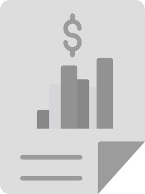 Mali Rapor web simgesi, vektör illüstrasyonu