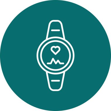 smartwatch simgesi, vektör illüstrasyonu basit tasarım