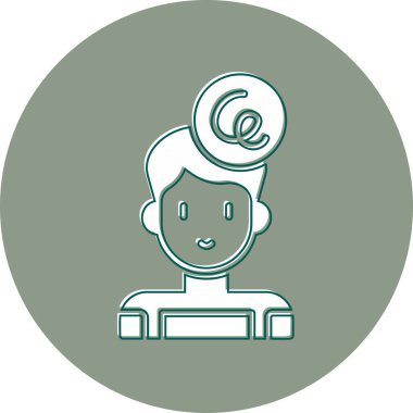 Ümitsiz Vektör Simgesi Beyaz Arkaplanda İzole Edildi  