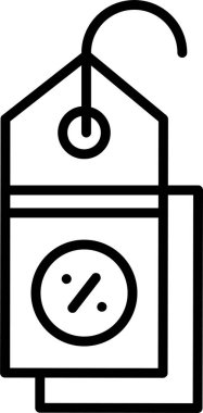 Bir satış simgesinin vektör illüstrasyonu 