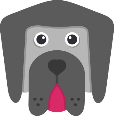 Newfoundland şirin köpek kafası ikonu 