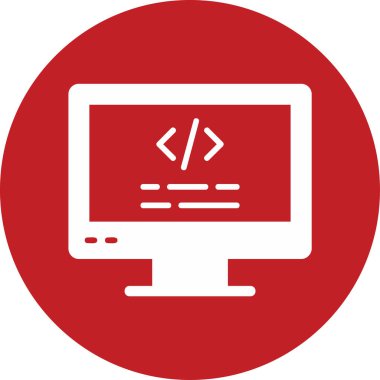 bilgisayar simgesi, vektör illüstrasyonu basit tasarım