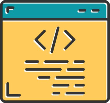 Web sitesi simgesi, vektör illüstrasyonu basit tasarım
