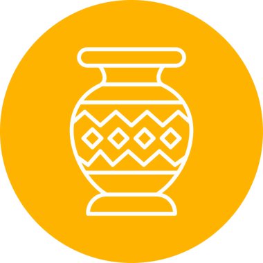 Vazo. Web simgesi basit illüstrasyon