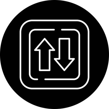 İki Yol İşareti. Web simgesi basit illüstrasyon