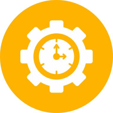 Zaman yönetimi simgesi vektör illüstrasyonu