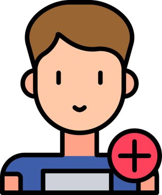 Psikiyatrist. Web simgesi basit illüstrasyon