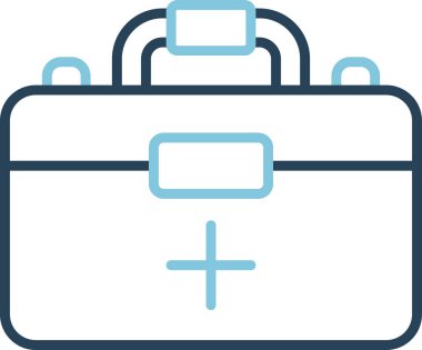 İlk yardım kiti vektör illüstrasyonu