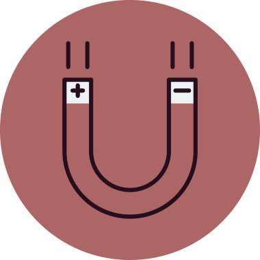 mıknatıs simgesi vektör çizimi 