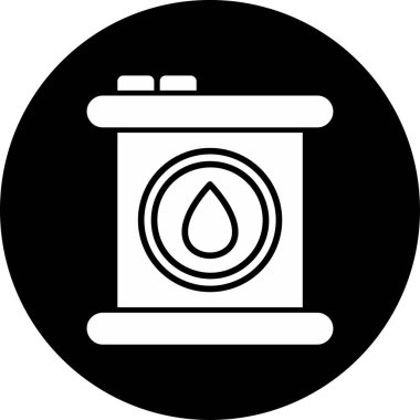 Petrol varil düz kutsal kişilerin resmi, vektör çizim 