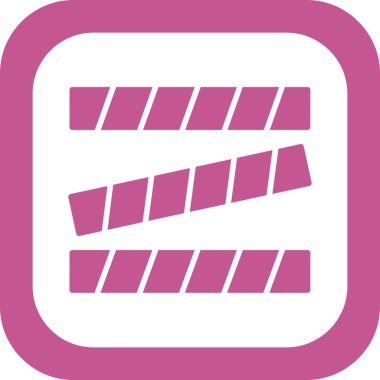 Polis Çizgisi Web simgesi vektör illüstrasyonu