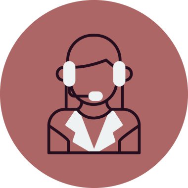 Çağrı merkezi. Basit simge vektörü