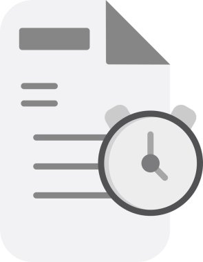 belge simgesi, vektör illüstrasyonu basit tasarım