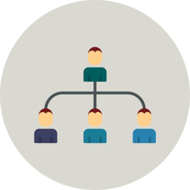 hiyerarşi. Web simgesi basit illüstrasyon