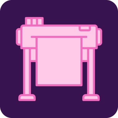 Kağıt için elektronik kesici, basit vektör tasarımı