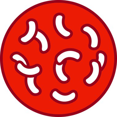 Lactobacillus web simgesi, basit vektör çizimi