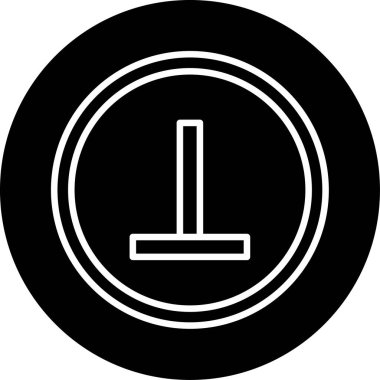 Beyaz arkaplan resimleme ile dikey simge tasarımı