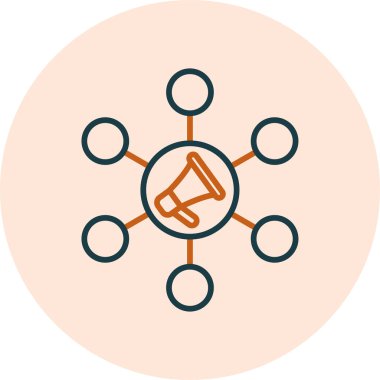 Virüs gibi. Web simgesi basit illüstrasyon