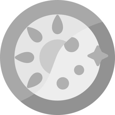 Gündüz ve Gece simgesi, vektör illüstrasyonu 