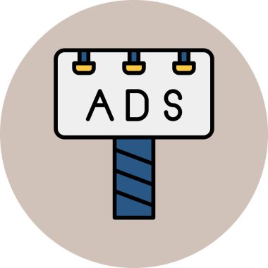 Karmaşık olmayan renk temalı soyut vektör sembolü