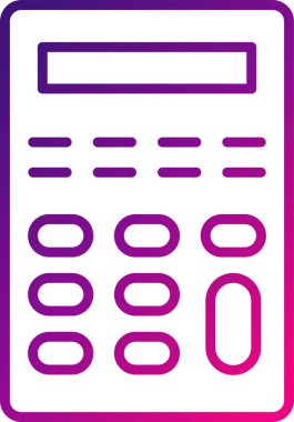 Calculator icon, vector illustration simple design