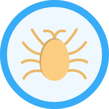 Parazit simgesinin vektör illüstrasyonu