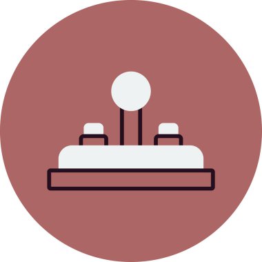 Oyun Denetleyici vektör düz simgesi. Oyun çubuğu