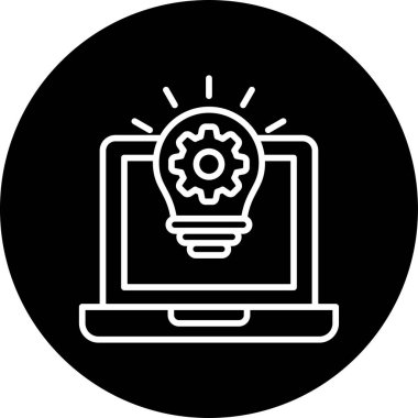 dizüstü bilgisayar simgesi, vektör illüstrasyonu basit tasarım