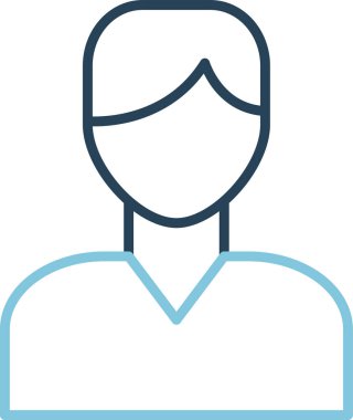 Denetleyici avatar simgesi vektör illüstrasyonu 