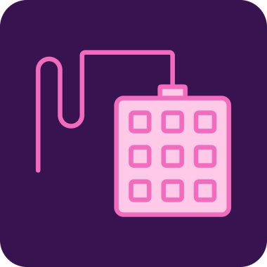 Tuş takımı. Web simgesi vektör illüstrasyonu