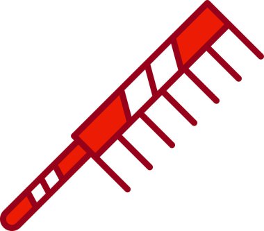 saç tarak ikonu vektör illüstrasyonu  