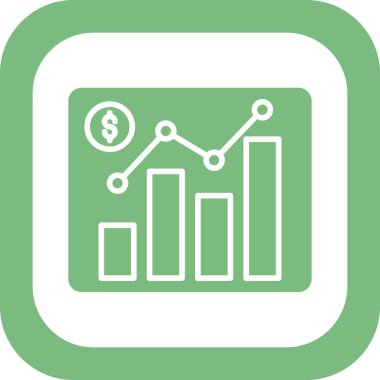 Piyasa. Web simgesi basit illüstrasyon