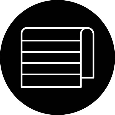 Havlu ikonu vektör çizimi tasarımı