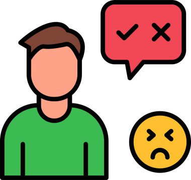 Doğru ya da yanlış ikon. Basit tasarım