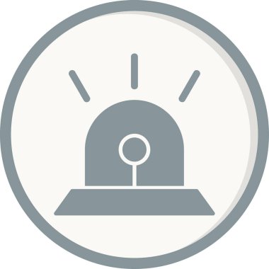 Siren sesi. Web simgesi basit illüstrasyon 