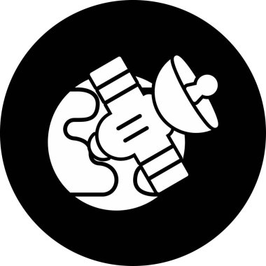 Uydu anten simge vektör çizim 