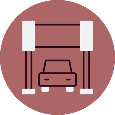 Satır Simgesi İzole Edilmiş Vektör Resmini Başlat