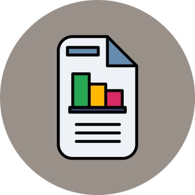 belge simgesi, vektör illüstrasyonu basit tasarım